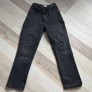 Abercrombie & Fitch womens Dark Gray Straight Jeans